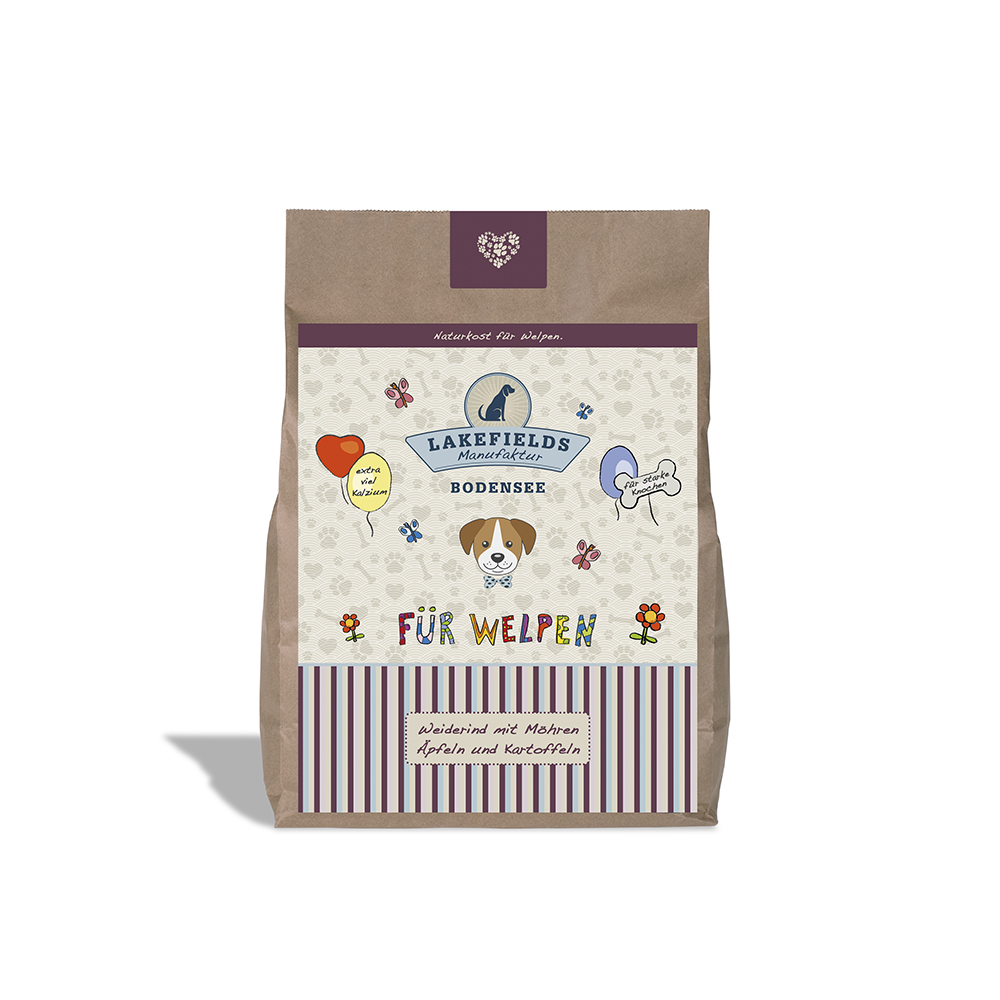 Lakefields Trockenfleisch Menü Weiderind für Welpen - 1kg oder 2,5kg Lakefields Trockenfleisch Menü Weiderind für Welpen - 1kg oder 2,5kg