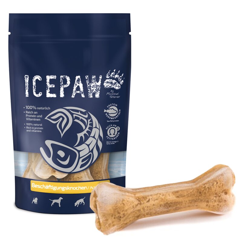 ICEPAW Beschäftigungsknochen 4 Stk 250g