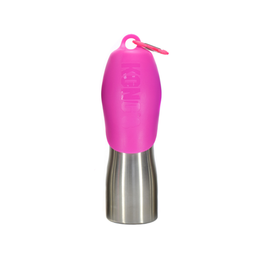Wasserflasche, Kugelverschluss, Stahlflasche, Pink, Trinkflasche