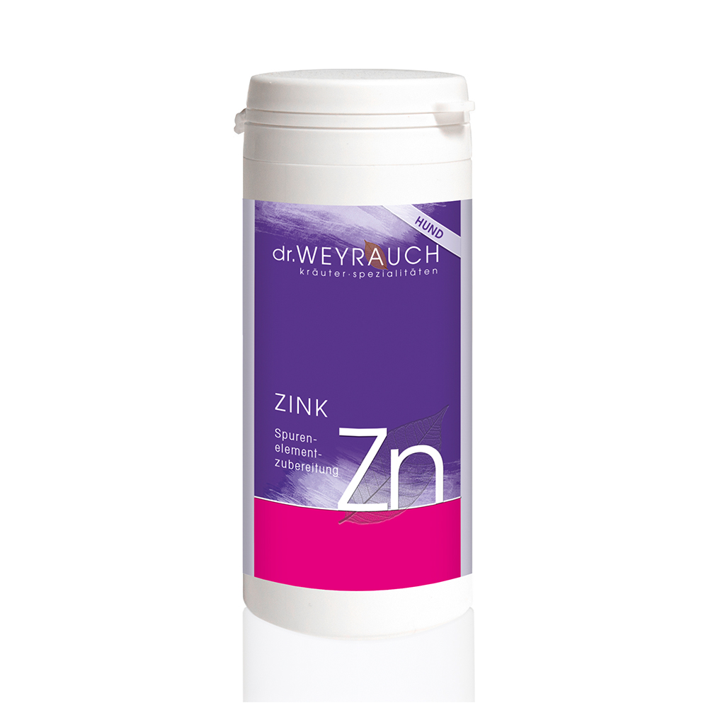 Dr Weyrauch Zn Zink für Hunde - 60 oder 180 Kapseln Kräuterig, Kräuter, Pflanze, Kosmetik
