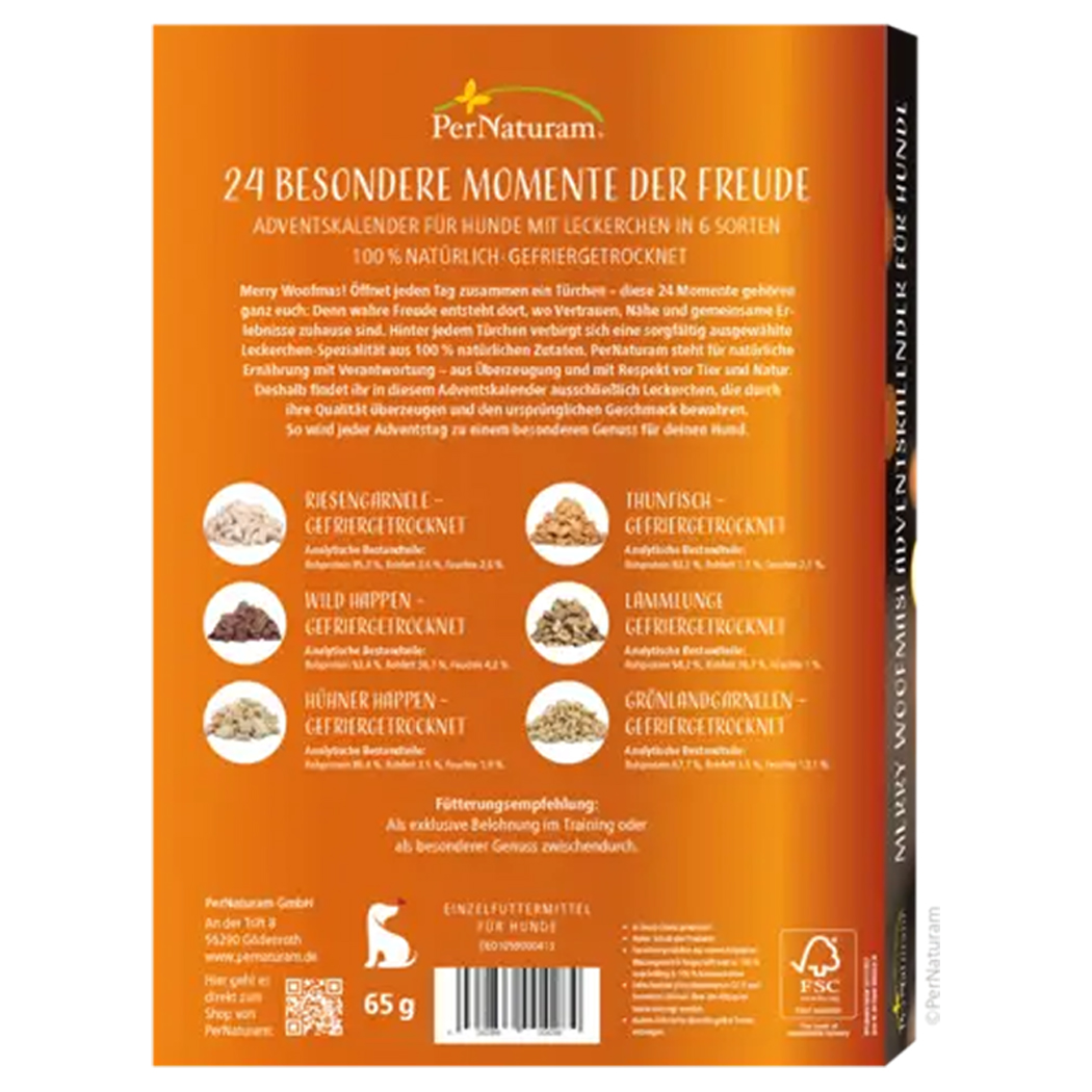 Hundensnacks, Katzenfutter, Adventskalender, Tiernahrung, 65 g