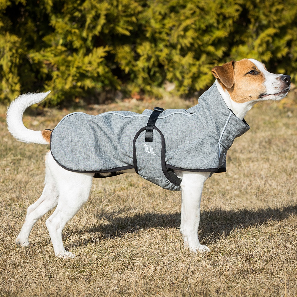Hundemantel, Wintermantel, Grau, Outdoor, Haustierjacke