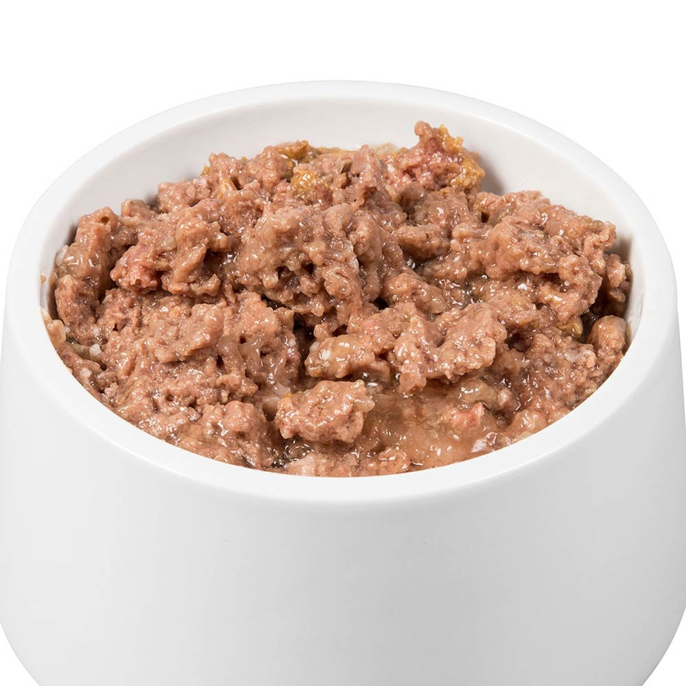 Hundefutter, Nassfutter, Rindfleisch, Feuchtes Futter, Tiernahrung
