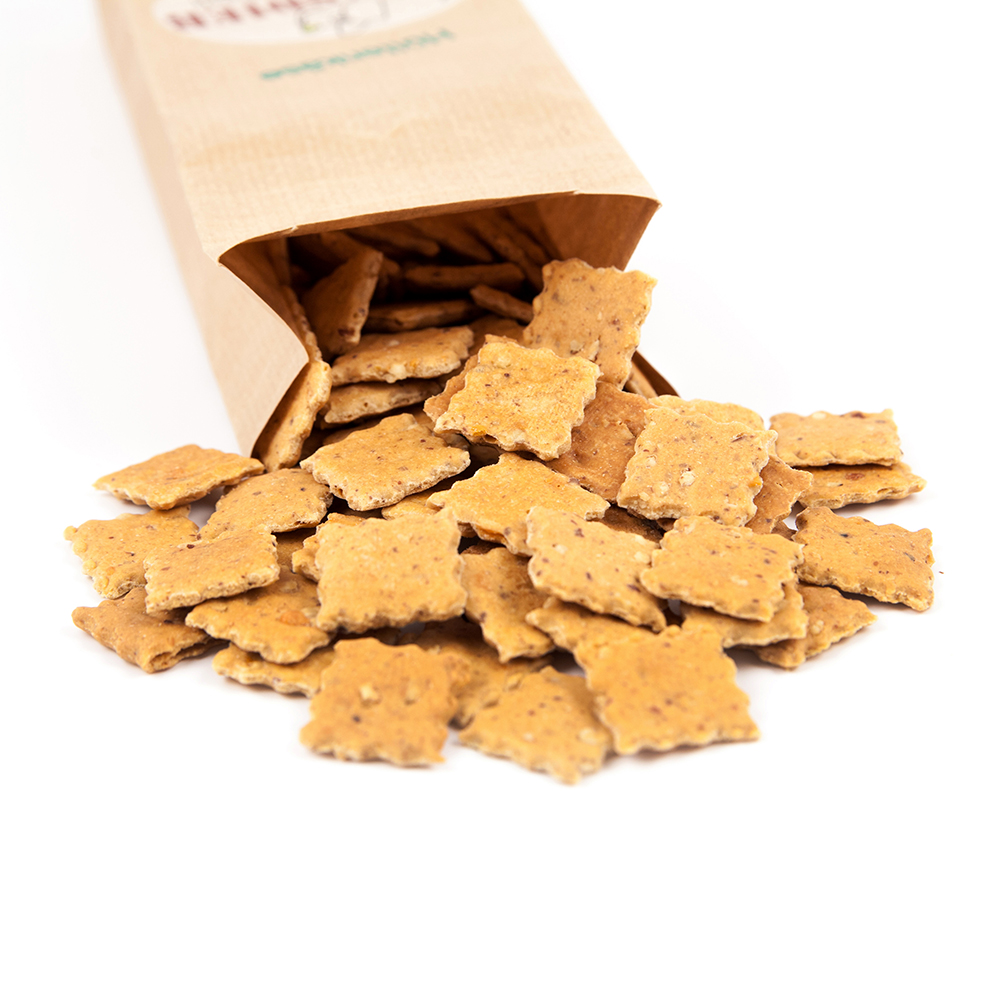 Kräcker, Pausenknabbereien, Snack, Knusprige Stücke, Beutelknabbereien