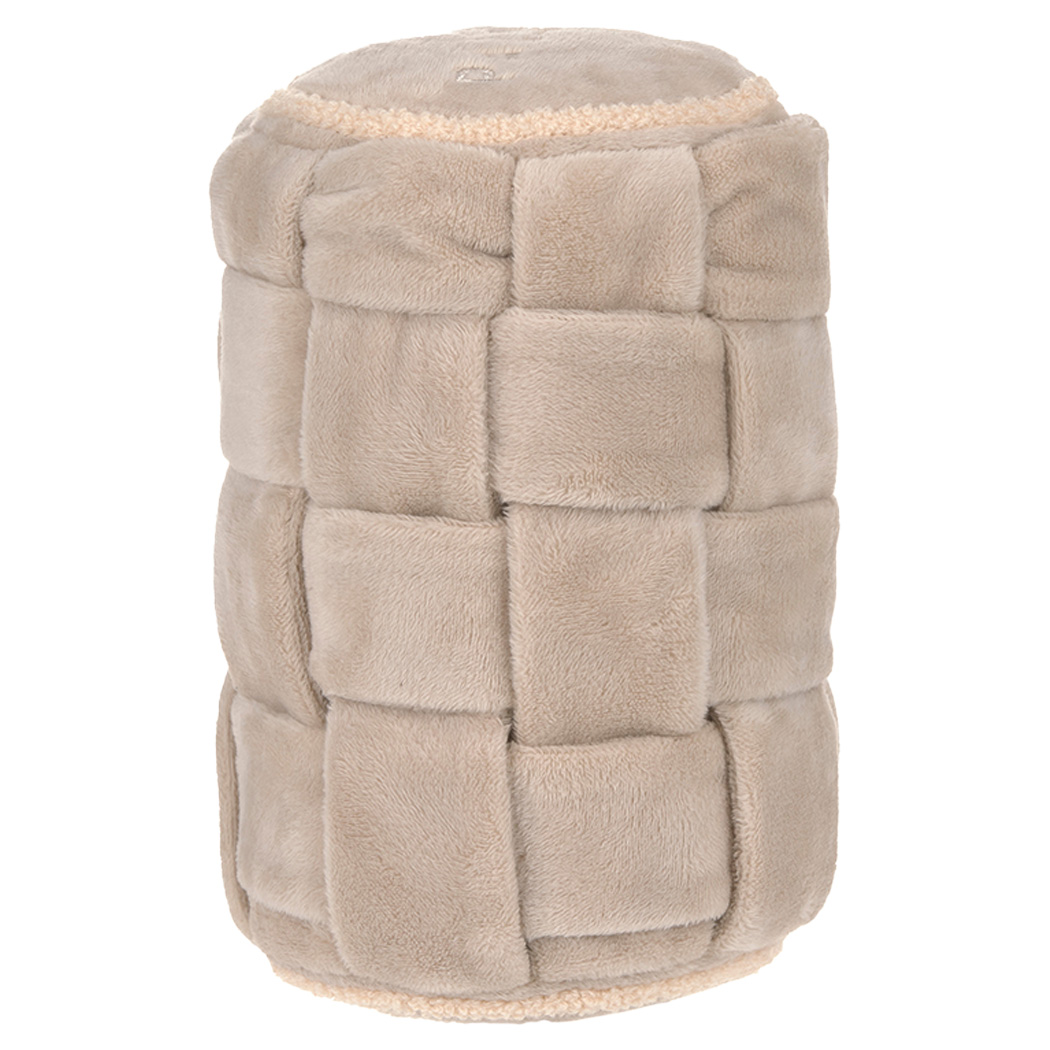 Mantel, Kissenform, Vlies, Beige, Fellimitat