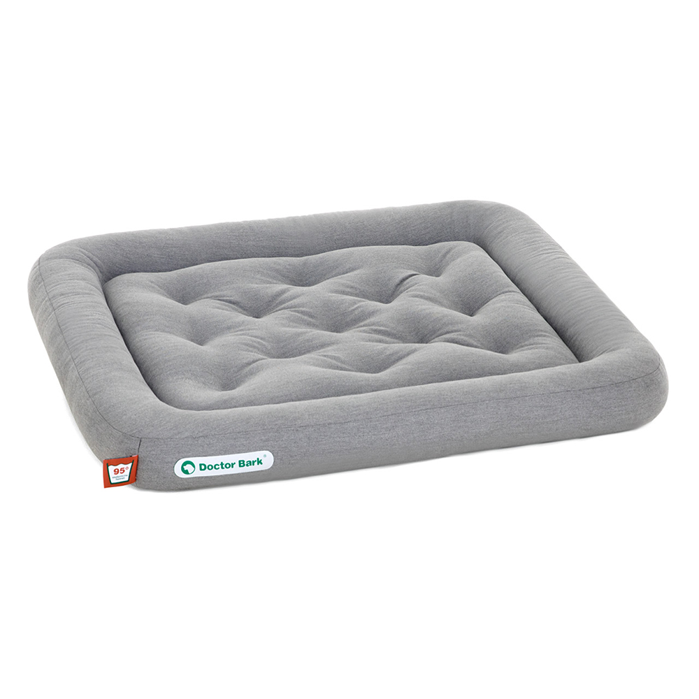 Hundebett, Kuschelbett, grau, quadrat, Weiche Füllung