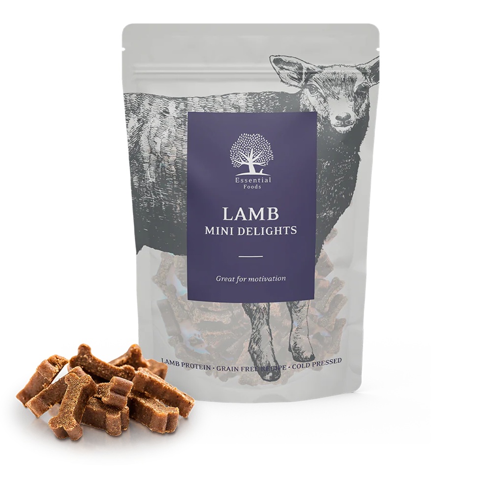 Lamm-Leckerlies, Lamm-Jerky, Minibissen, Protein-Snack, Glutenfrei