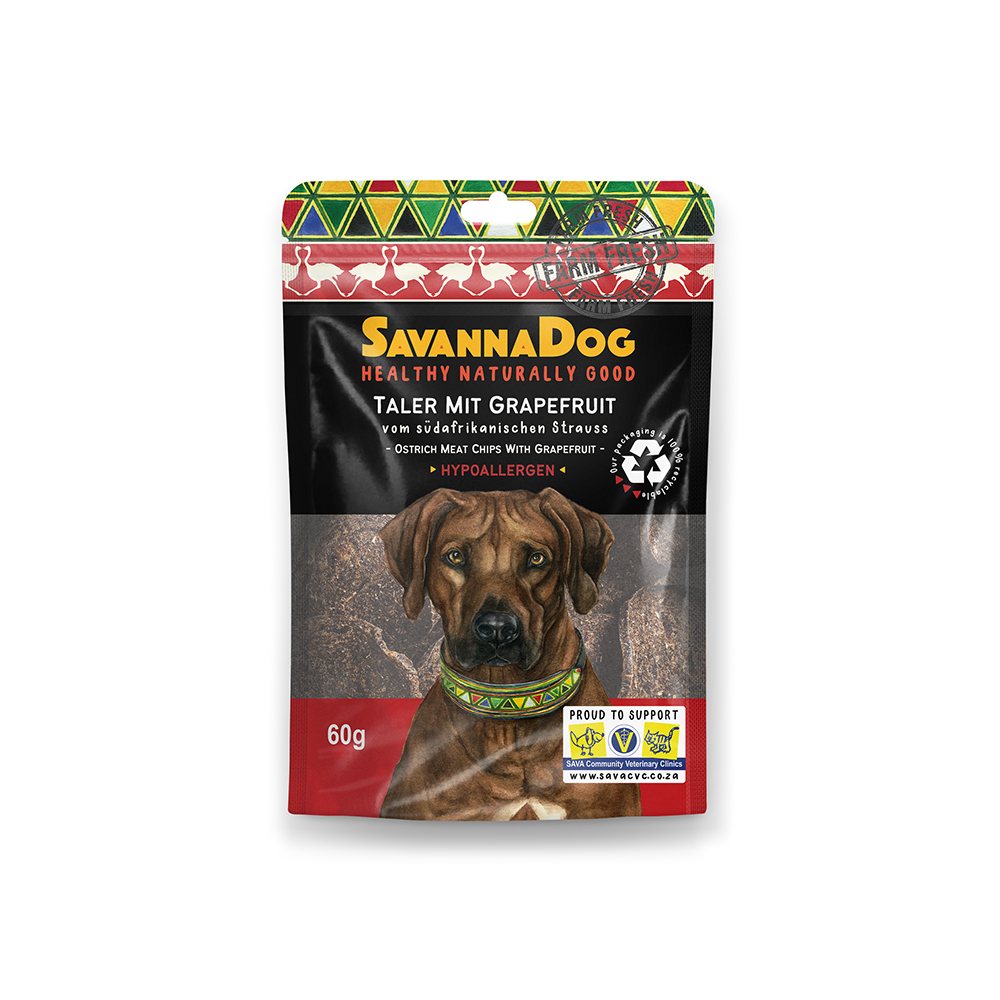 SavannaDog Straussentaler mit Grapefruit 60g