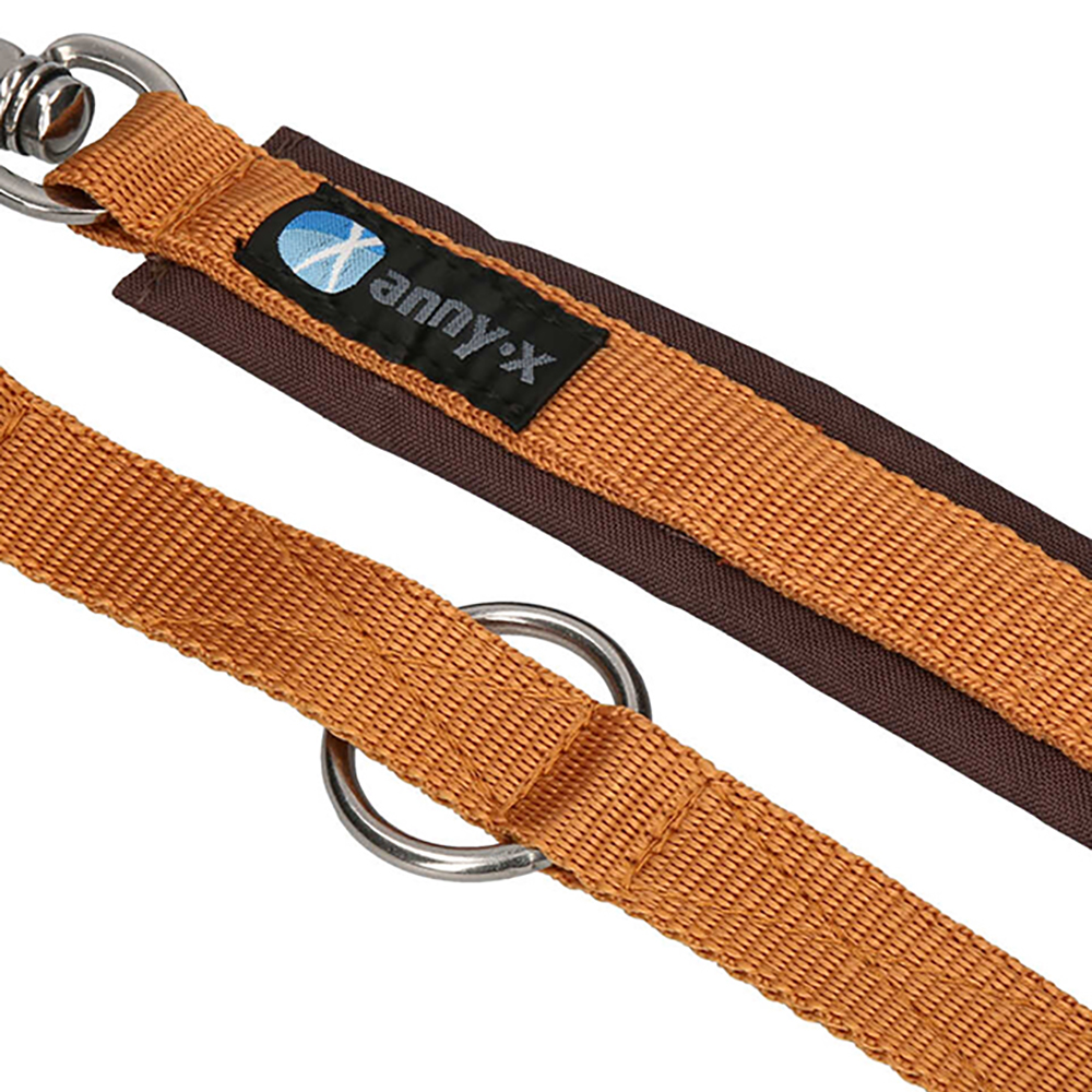 Lanyard, Gurtband hellbraun, Schlüsselanhänger, verstellbarer Gurt, Klug Ring