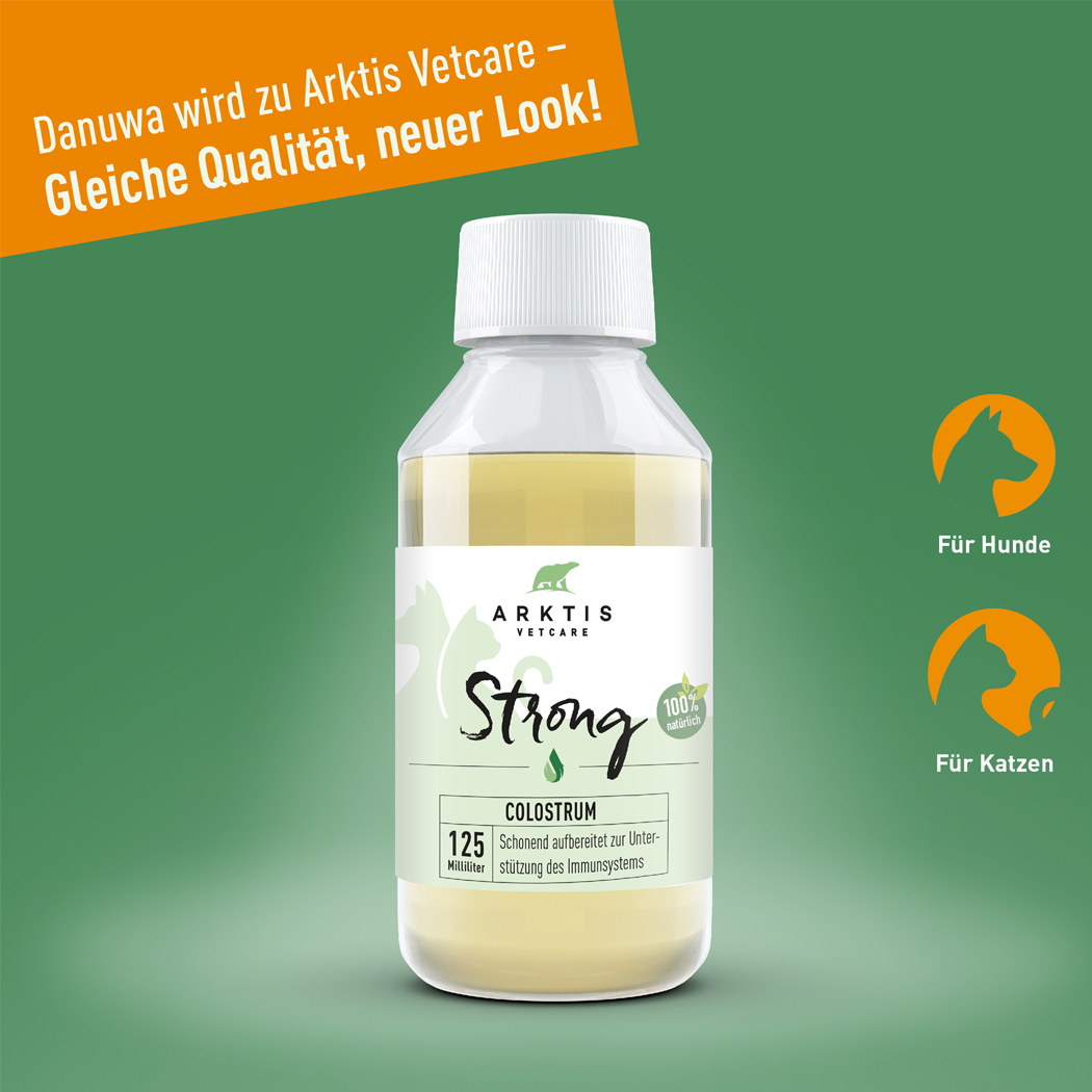 Colostrum, Flüssiges Ergänzungsmittel, Hund-/Katzennahrung, 125 Milliliter, Starke Etikette