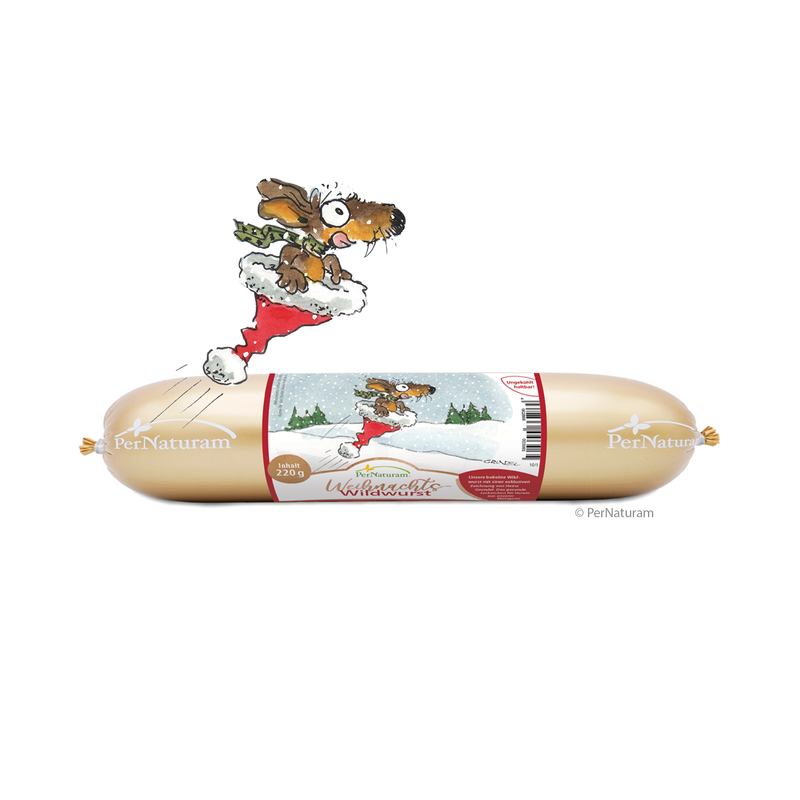 PerNaturam Weihnachts Wildwurst mit Preiselbeeren 220g - Limited Edition