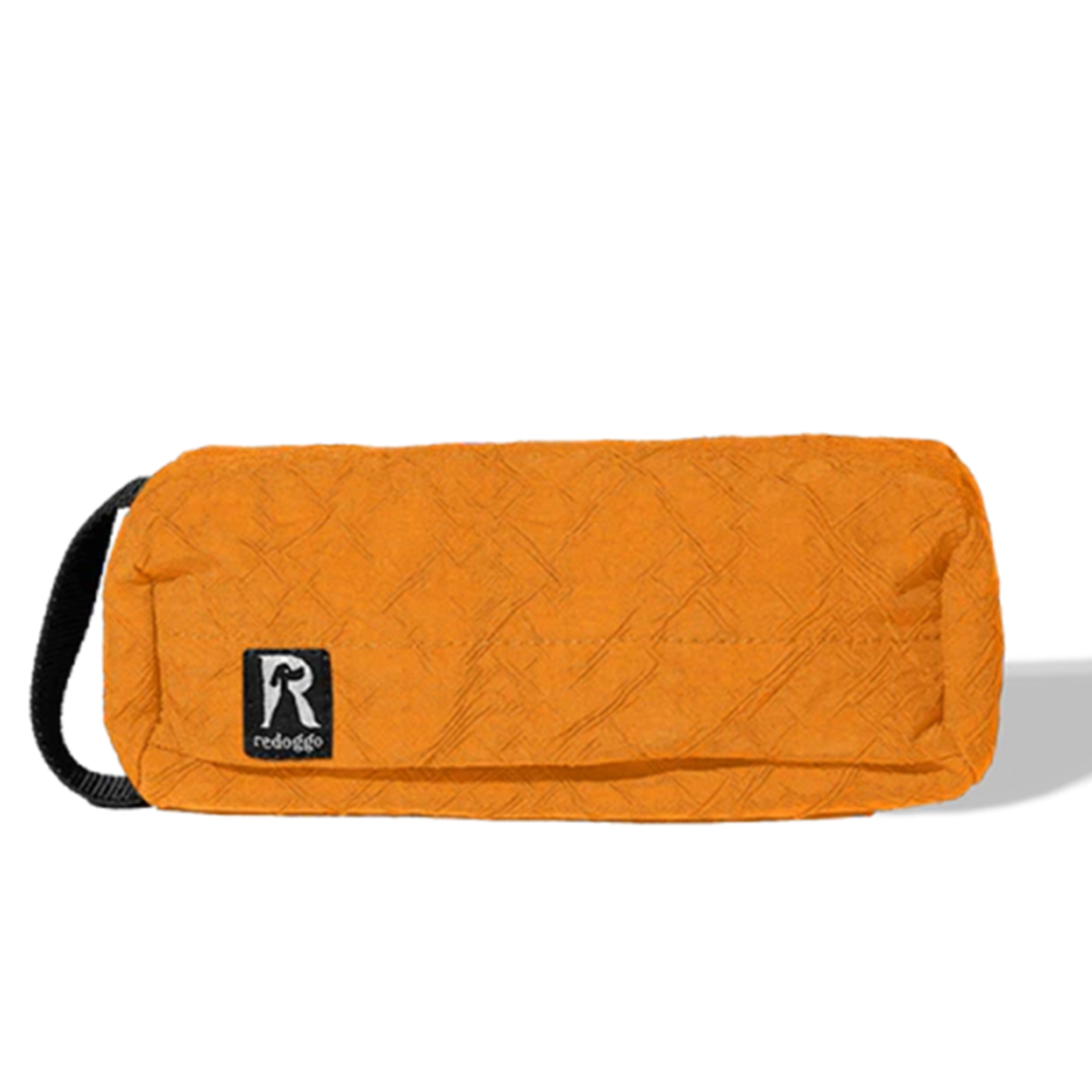 orange, Etui, Reißverschluss, gequiltet, Logo sichtbar
