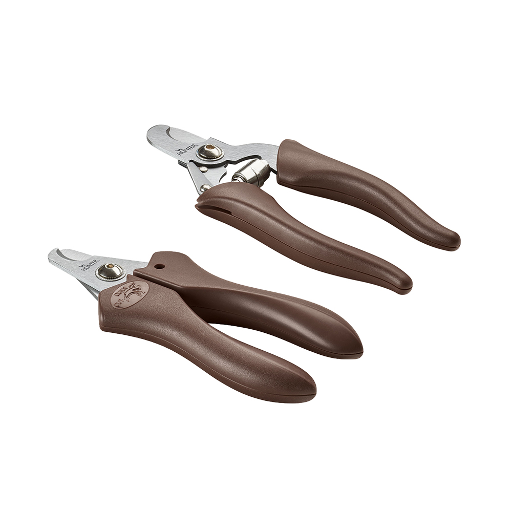 Nail-Clip, Metallklinge, Braune Griffe, Pediküre-Werkzeug, Pflegeutensil, Nail knippers, Braune Griffe, Metallklingen, Nagelpflege, Handwerkzeug