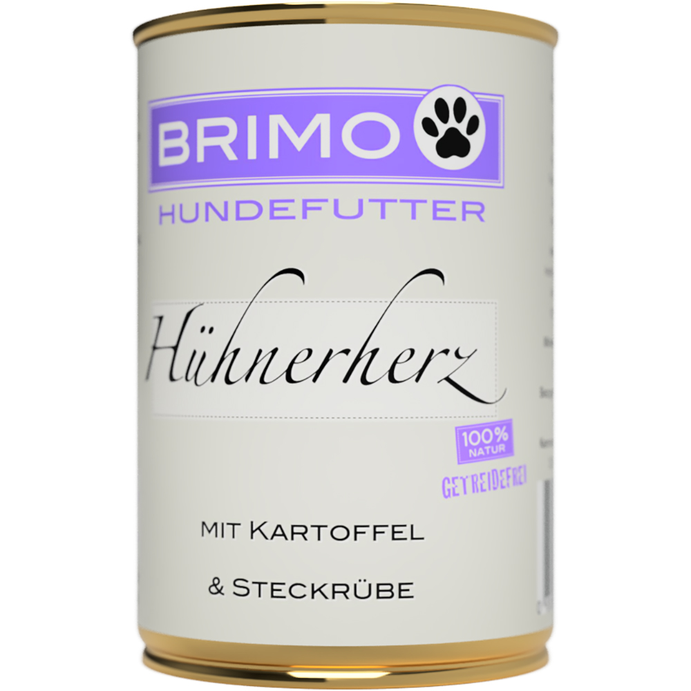 Brimo Hühnerherz mit Kartoffel - 200g, 400g oder 800g Zinn, Kann