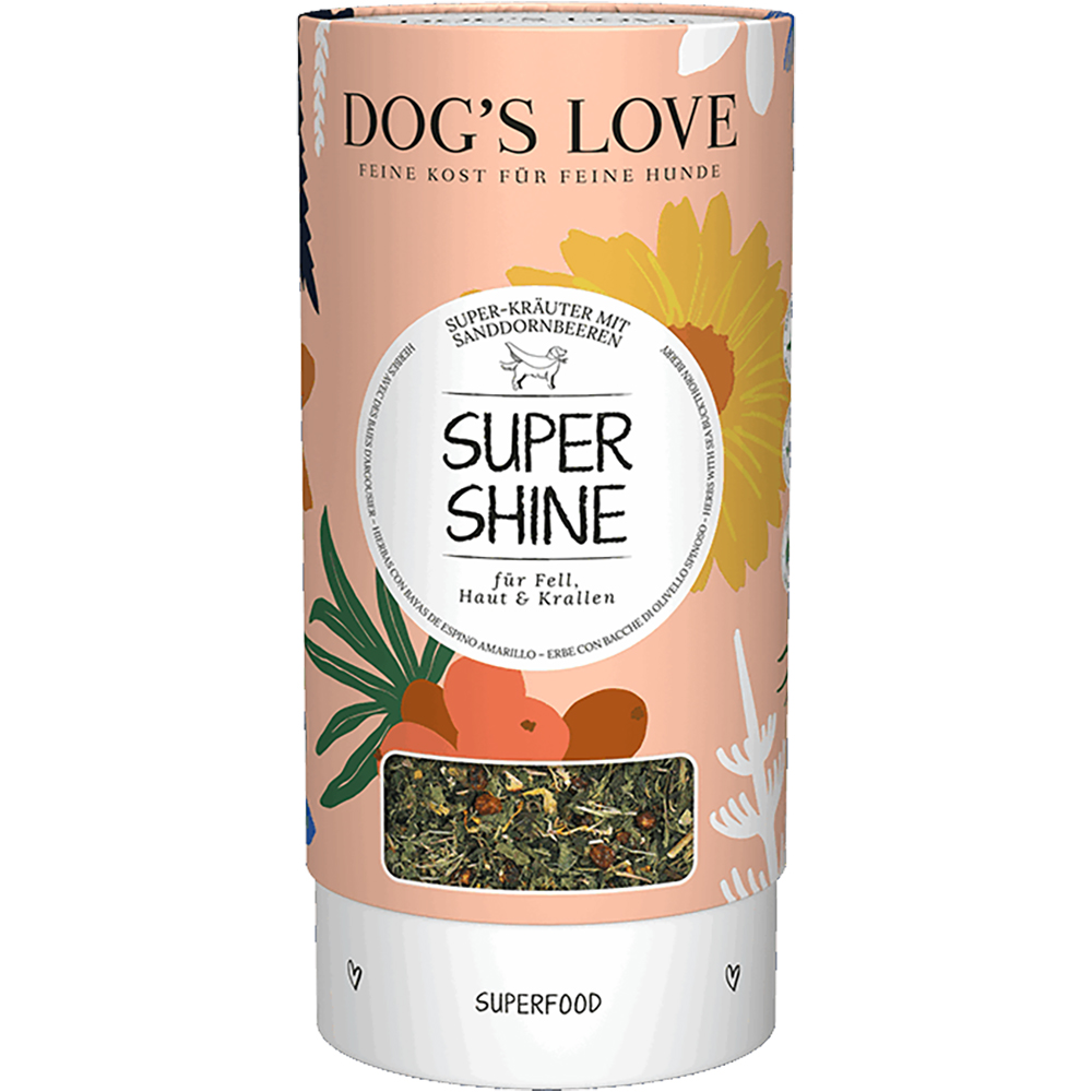 DOG’S LOVE Kräuter Super Shine für schönes Fell und Krallen 70g