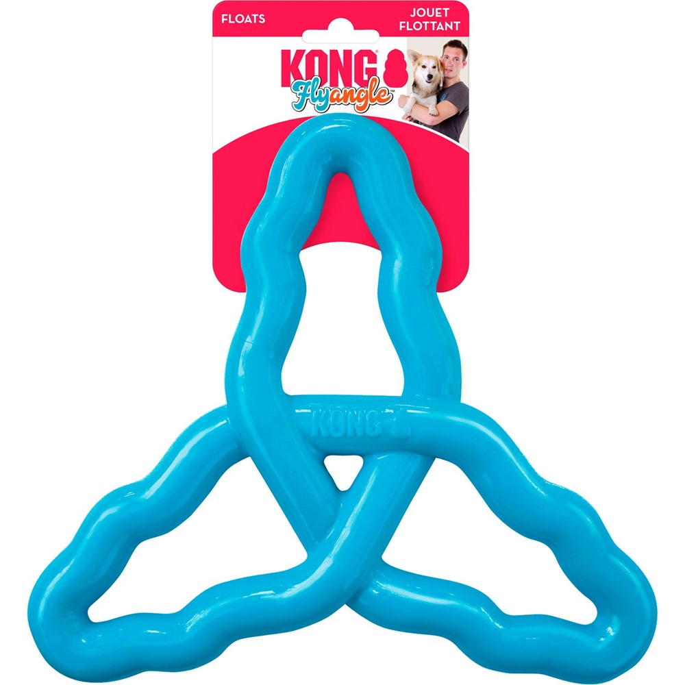 Kong Floats, Hundespielzeug, Kauspielzeug, Gummi-Form, Blau