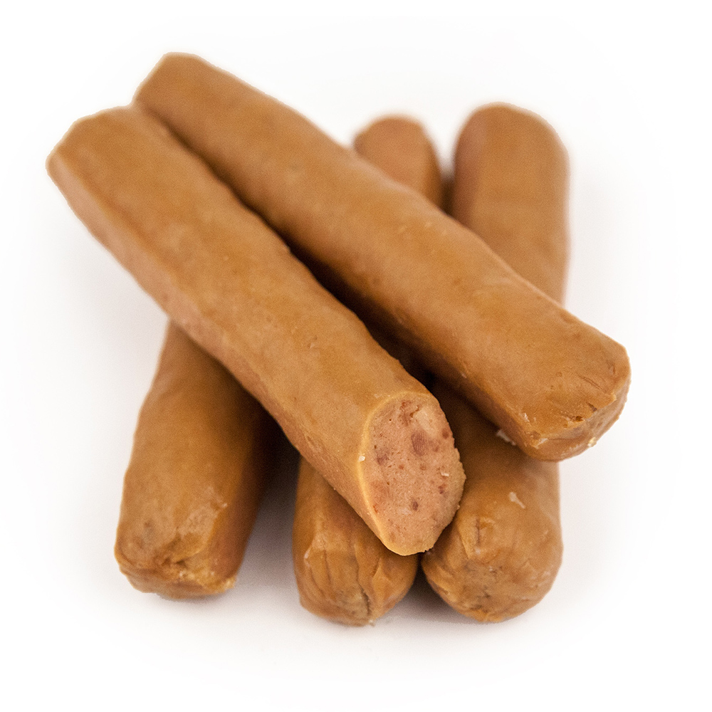 Wurststangen, Wurst, Fleischprodukt, Knackige Stangen, Mandelmilch?