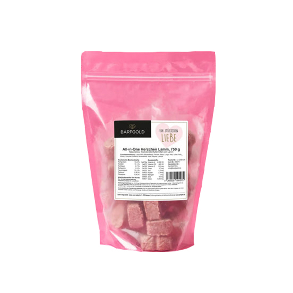 pinkes Beutel, Bonbonwürfel, Zuckerbonbon, Snacktüte, All-in-One Marshmallow