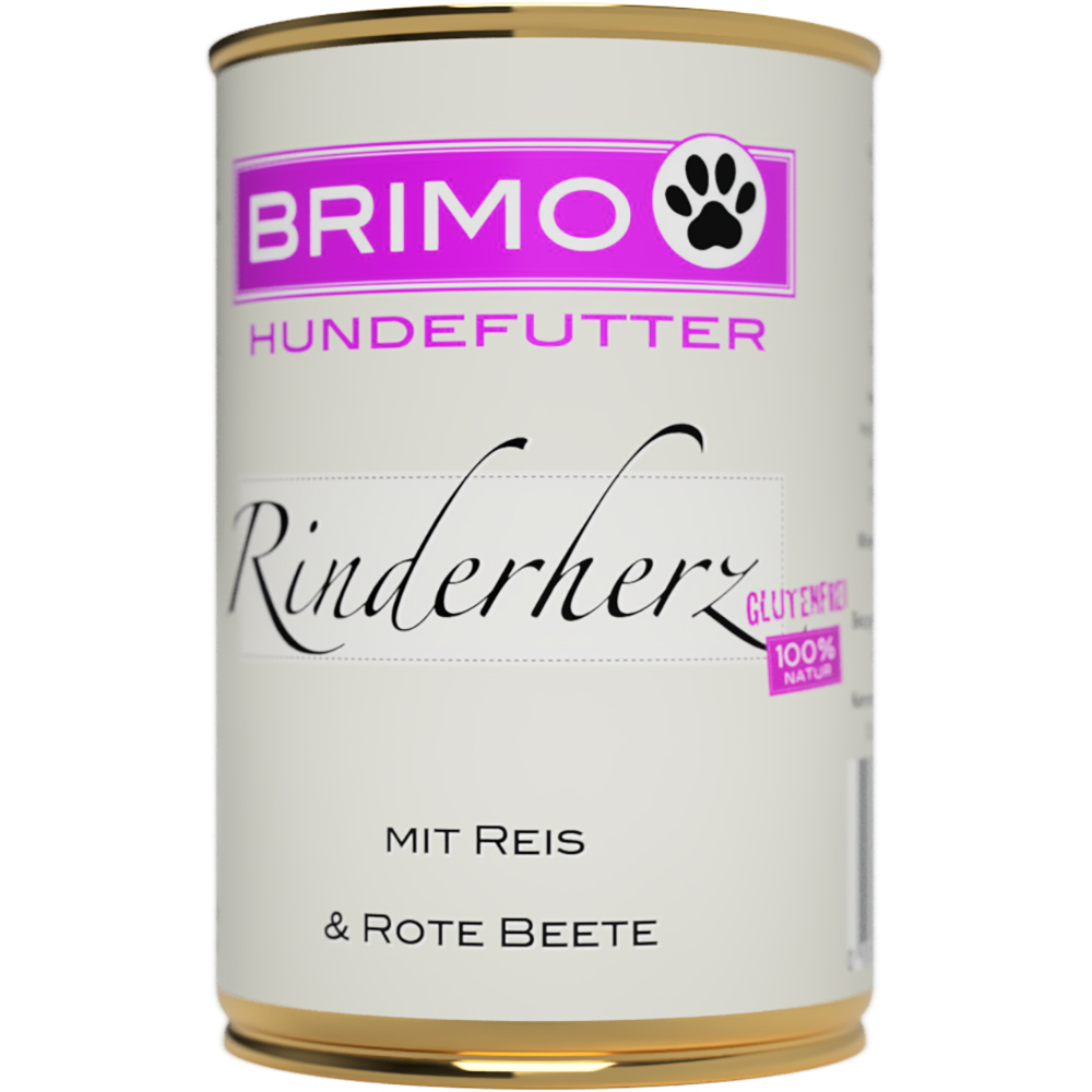 Brimo Rinderherz mit Reis - 200g, 400g oder 800g Zinn, Kann