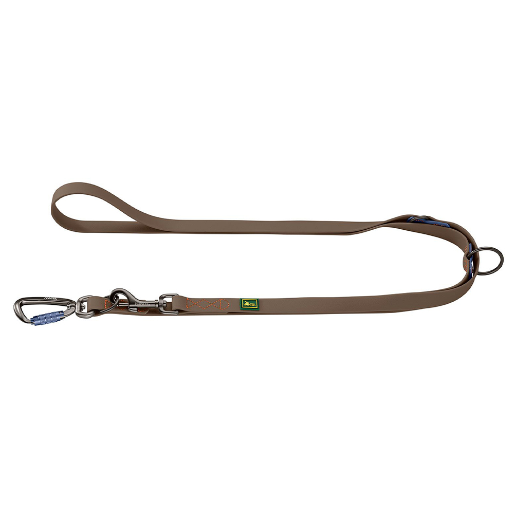 Hunde-Leine, Leine, Gliederleine, Nylon, Braun