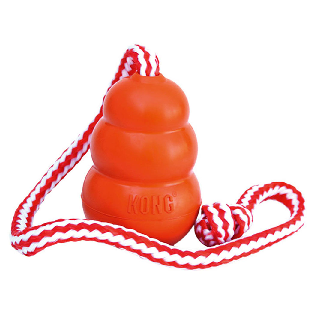 Gummispielzeug, Knotenball, Hundespielzeug, Kong, rote Farbe