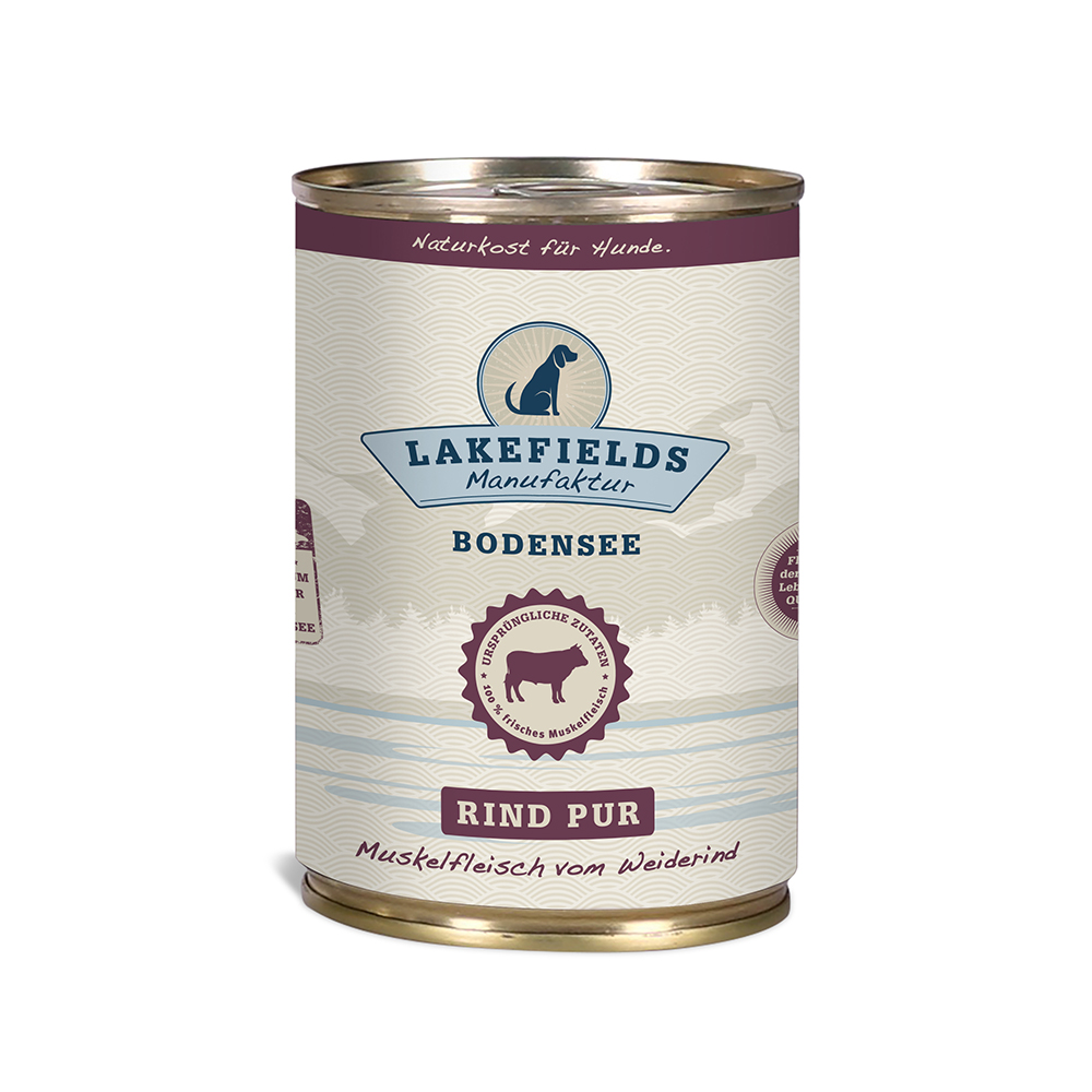 Lakefields Reinfleischdose Rind pur 400g Zinn, Kann