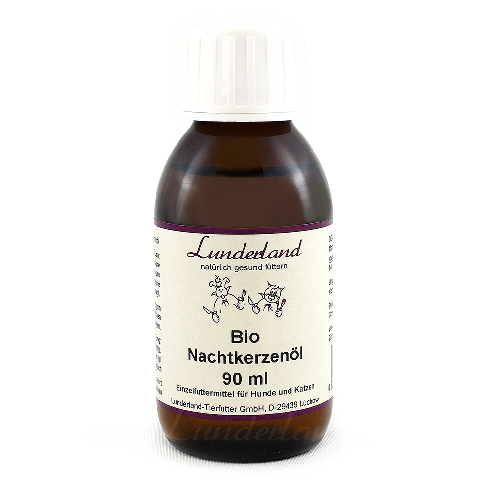 Bio Nachtkerzenöl, 90 ml, Tierfutter, Hunde Katzen, Öl