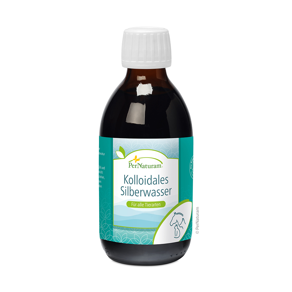 Kolloidales Silberwasser, Tierischer Duftstoff?, Kolloidales Silber, Flüssigkeit, Flasche mit Tropfsystem