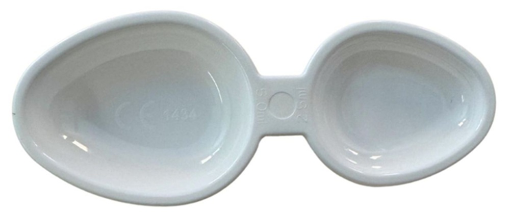 doppelte ovale schale, zweikammer schale, porzellan, weiß, küchenware