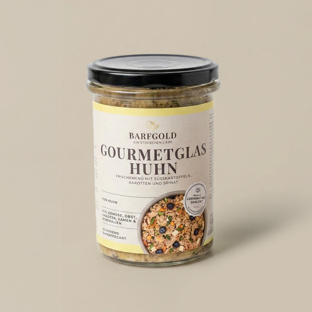 Gourmetglas, Huhn, Fertiggericht, Trockenmischung, Snack