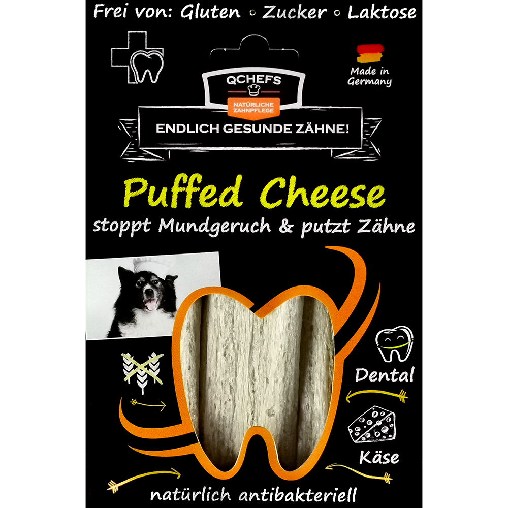 QCHEFS Puffed Cheese VPE 3 Stück 72g