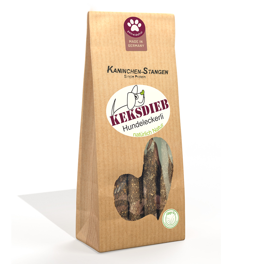 KEKSDIEB Kaninchen Stangen 125g Tüte - Restposten -