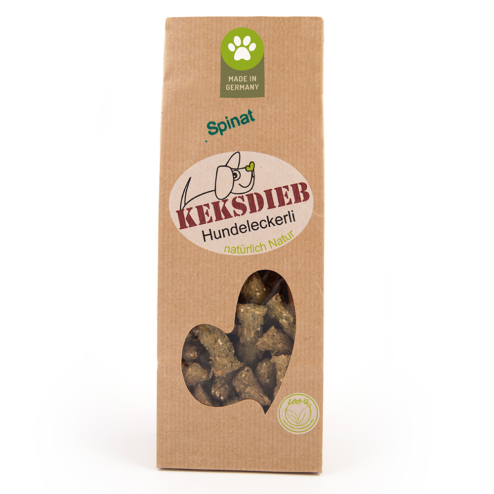 Keksdieb Hundekekse Spinat Power 100g Tüte