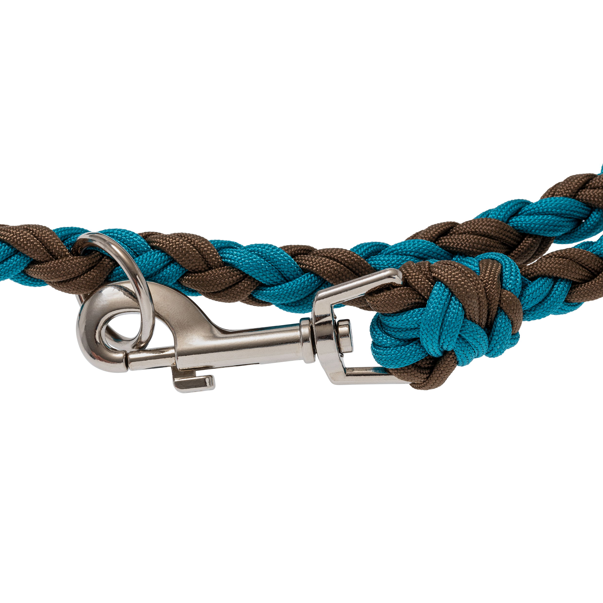 ankykette, paracord, geflochten, metallverschluss, zweifarbig