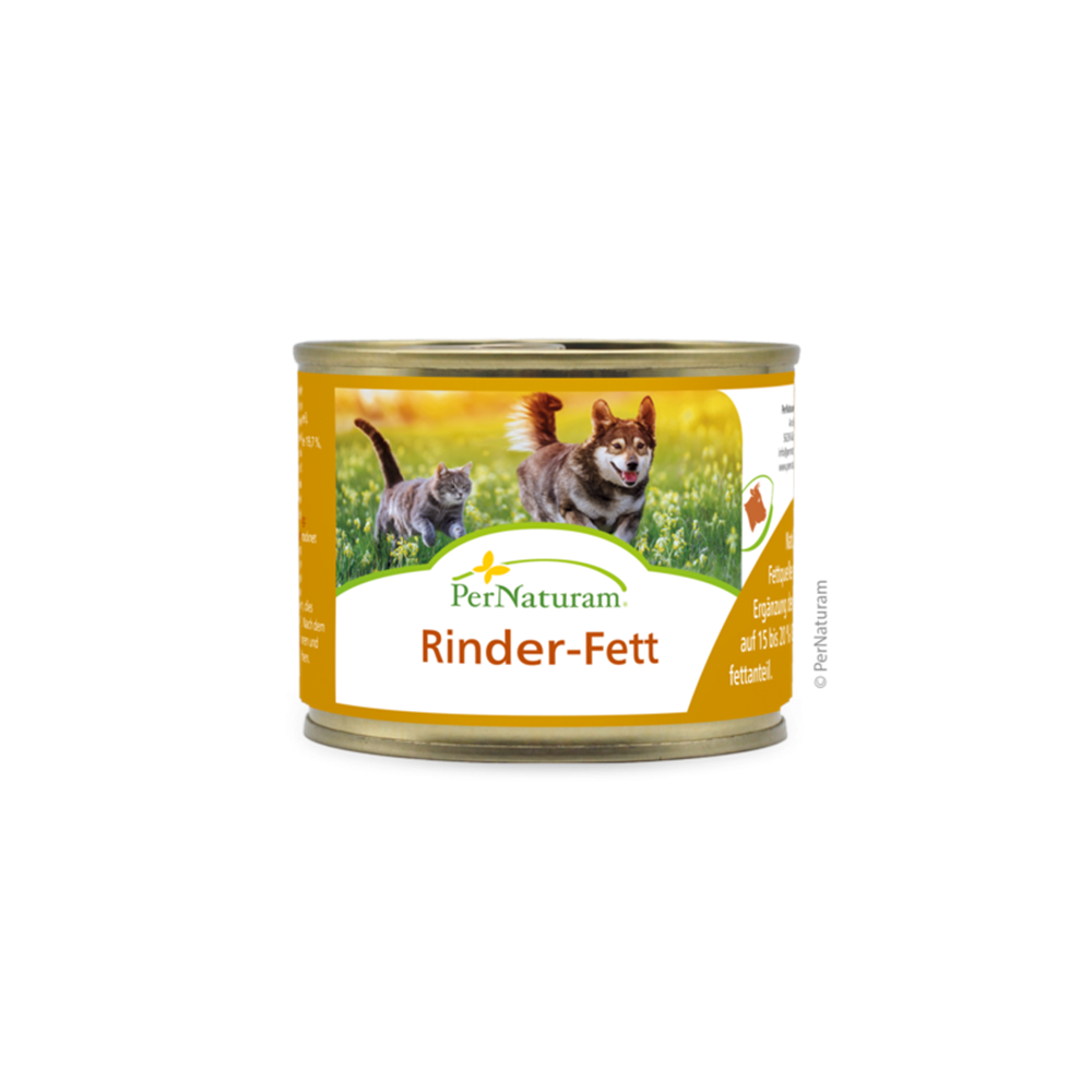 PerNaturam Rinderfett Dose 190g - Restposten - Aluminium, Zinn, Kann, Konserven, Hund