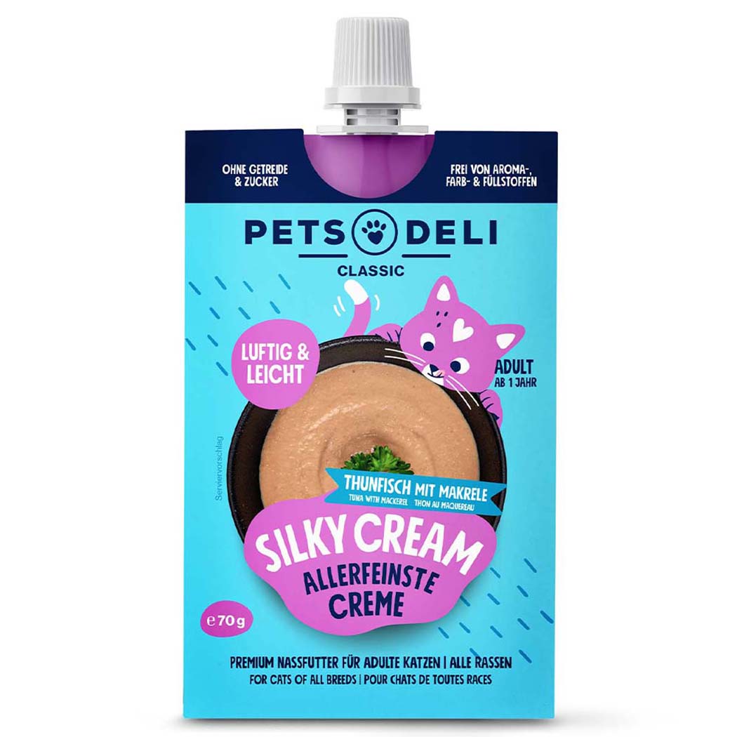 katze futter, thunfisch, creme, beutel, katzenfutter