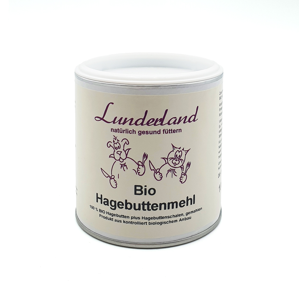 Bio Hagebuttenmehl, Hagebuttenmehl, Bio, Glasdose, Naturprodukt