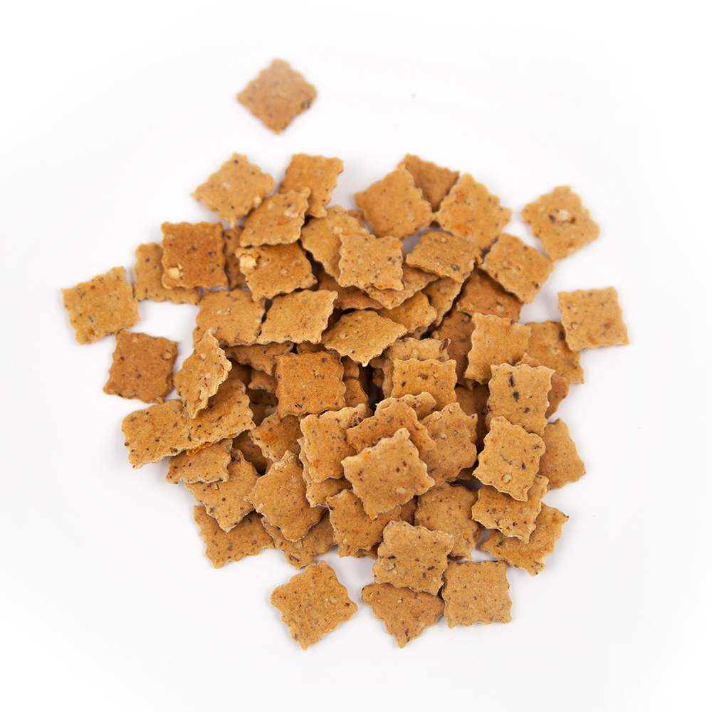Keksstücke, Knusprige Kekse, Mini Würfel, Haferkeks, Snack