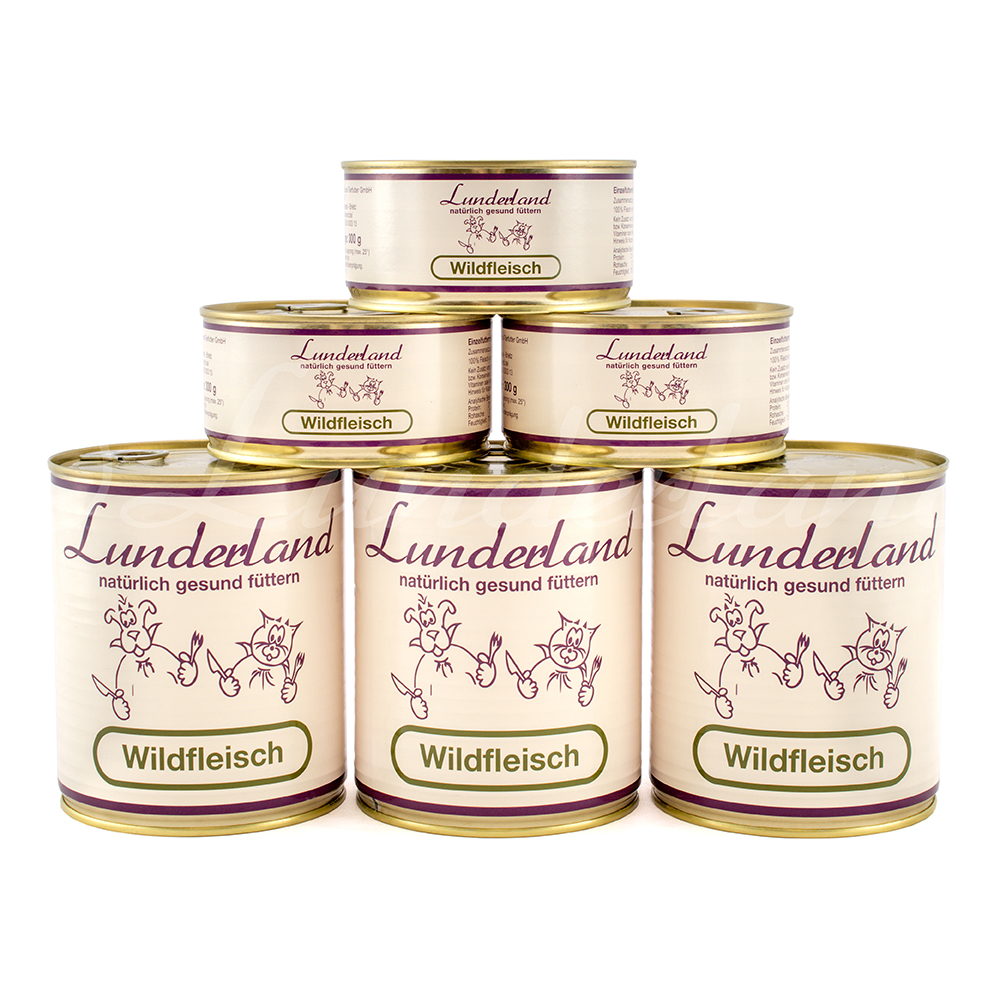 Lunderland Reinfleischdose Wildfleisch 800g Aluminium, Zinn, Kann, Konserven, Lebensmittel
