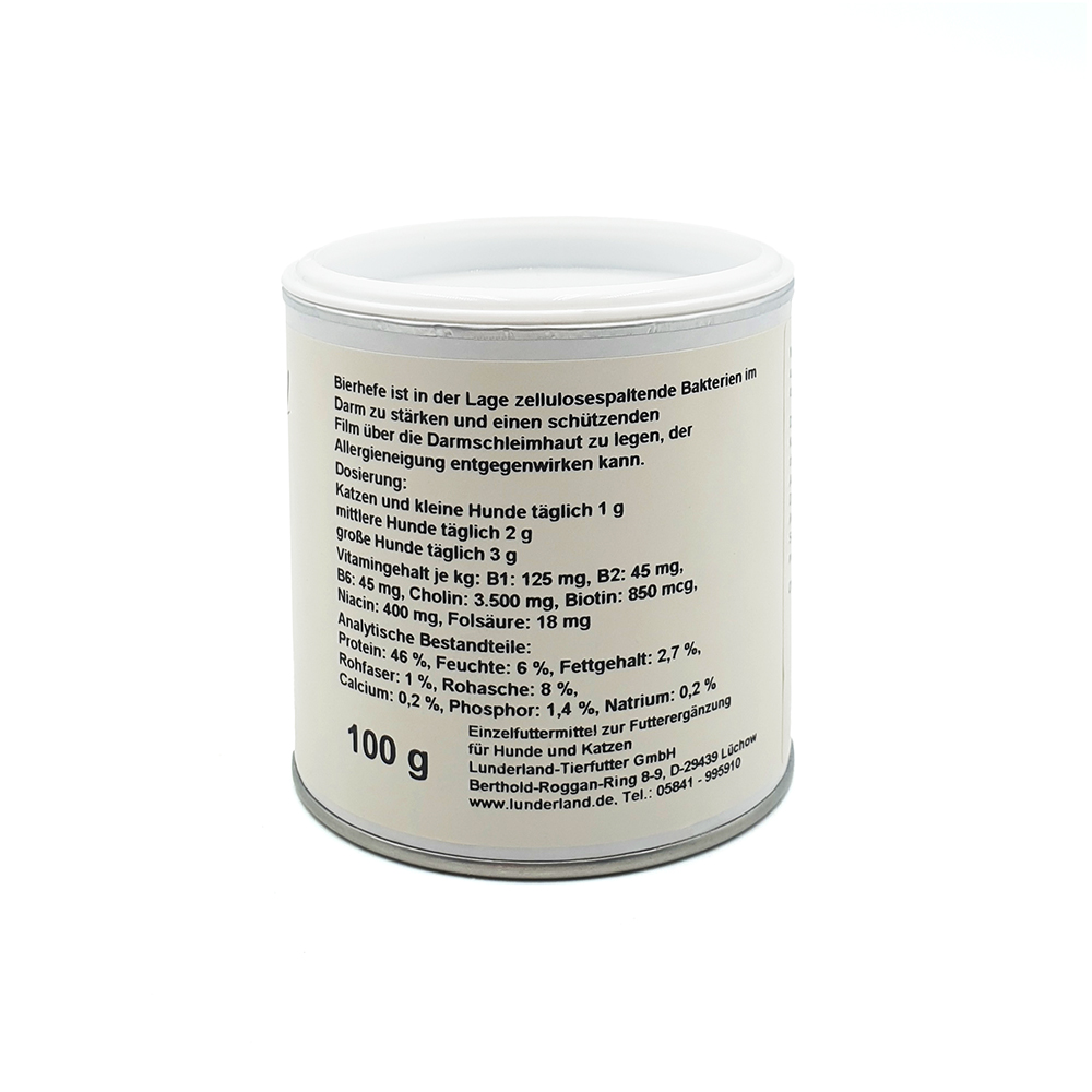 Dosenfutter, Hundesupplement, 100 g, Futterdosen, Beipackzettel