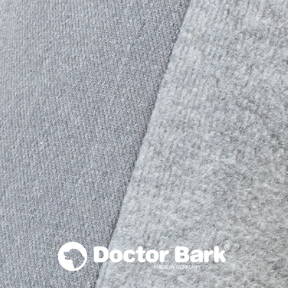 Doctor Bark ergonomisches Hundebett hellgrau XL ca. 110 x 85 x 24 cm