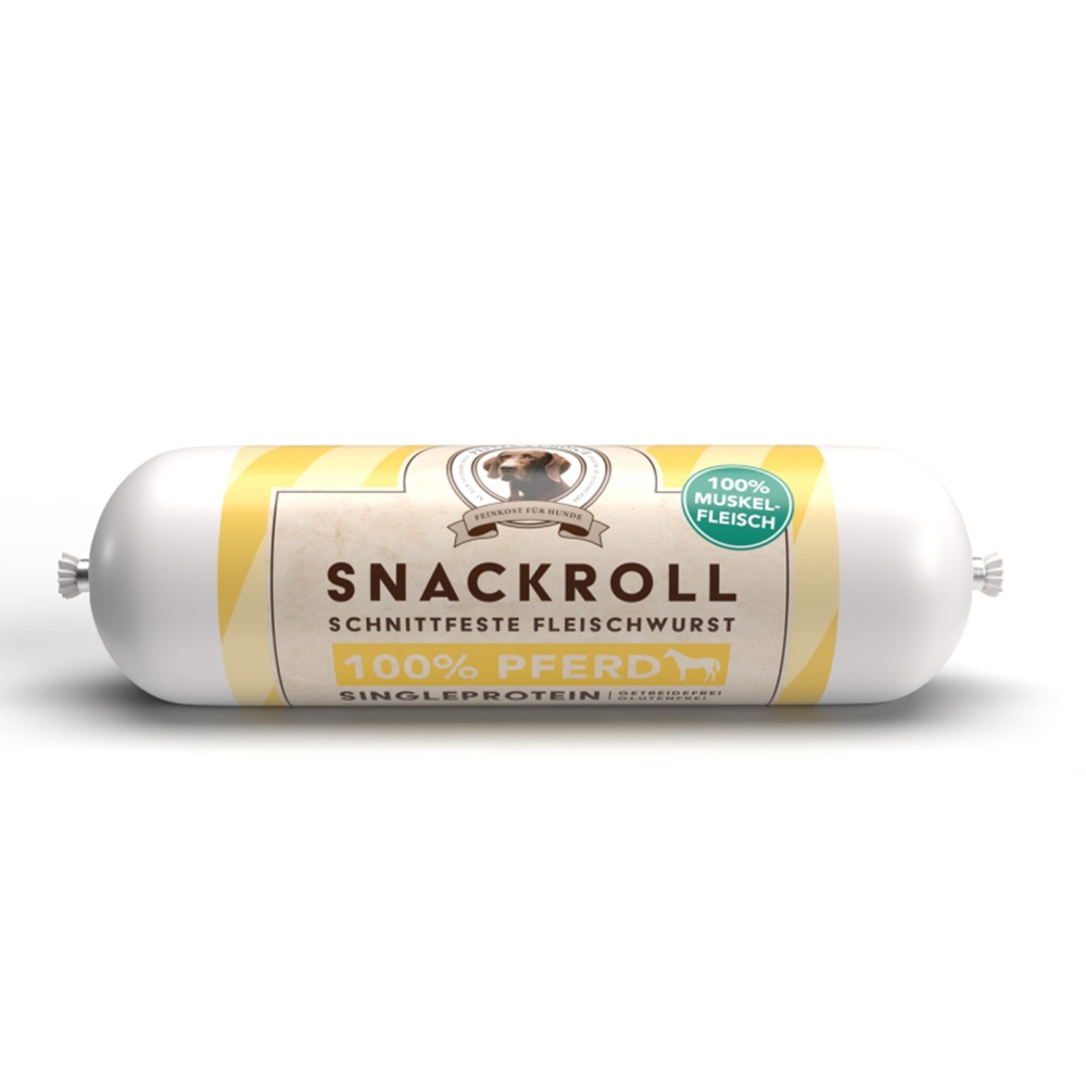 Wurst, Salsiccia?, Snackroll, 100% Pferd, Singleprotein
