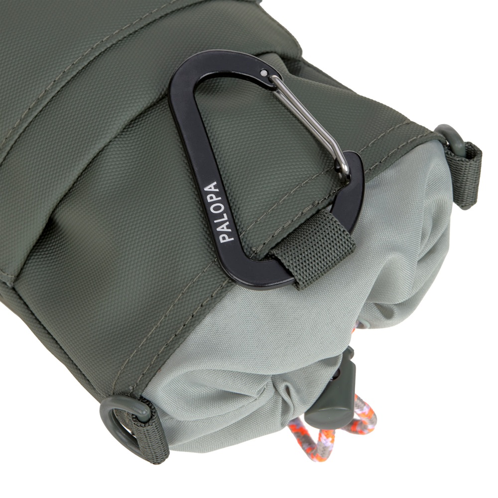 Tasche, Gürteltasche, Carabiner, Grün, Kompakt