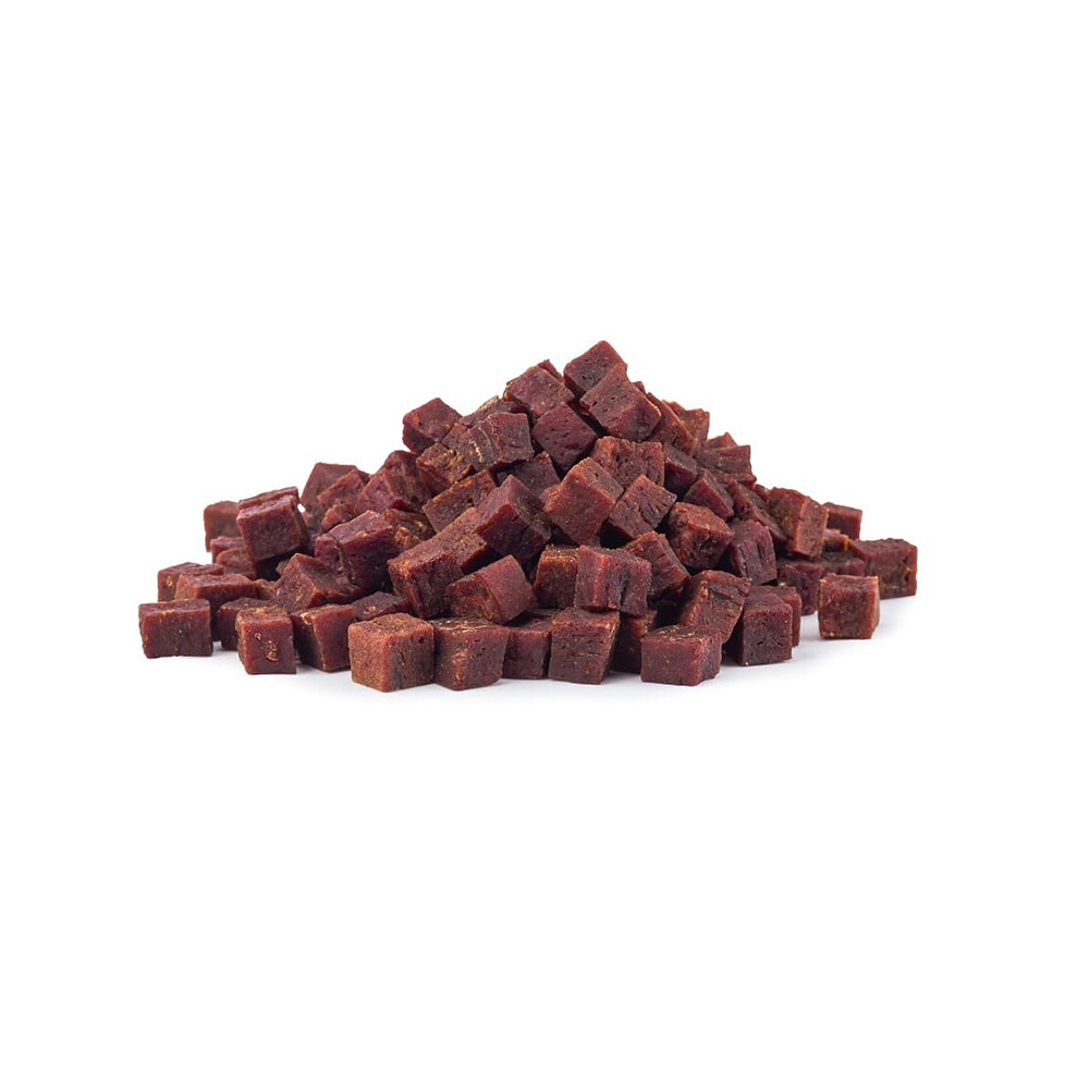 Rote Würfel, Trockenfrucht, Snack, Miniwürfel, Kuchenwürfel