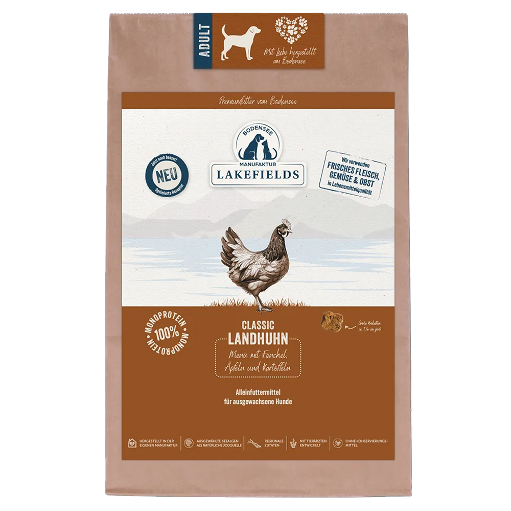 Hundefutter, Landhuhn, Classic, Protein 100%, Monoprotein