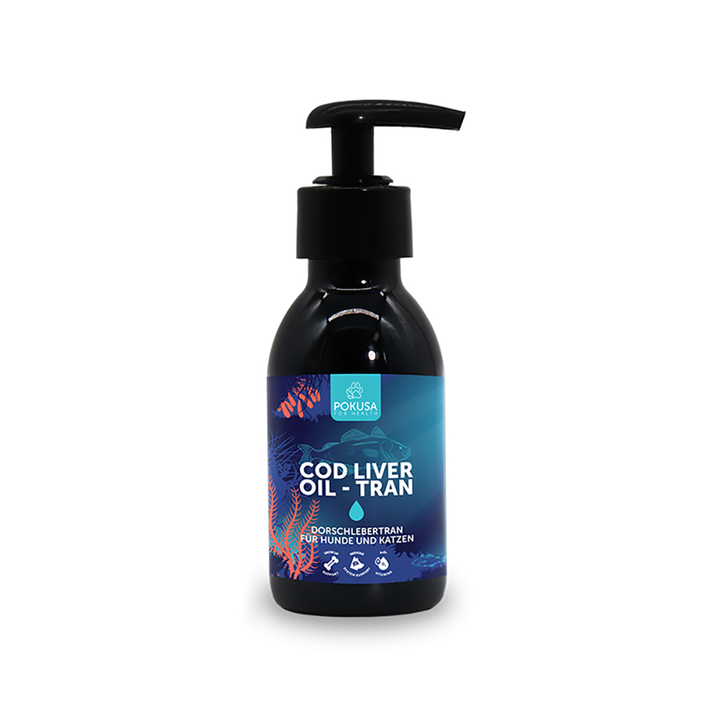 Köder Öl, Cod Liver Oil, Flasche, Pumpenspender, Tiernahrungsergänzung