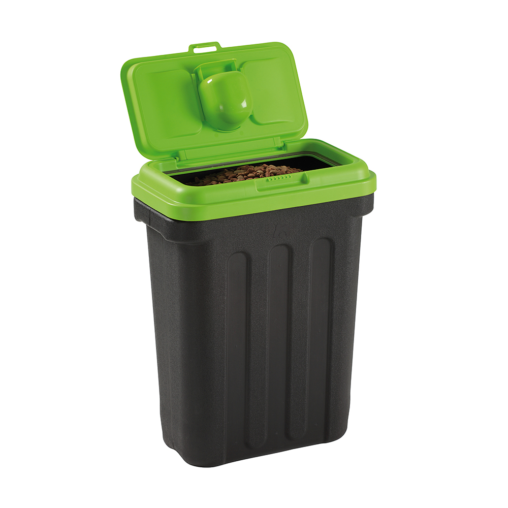 Maelson Dry Box 15 - Vorratsbehälter für Trockenfutter - schwarz und grün