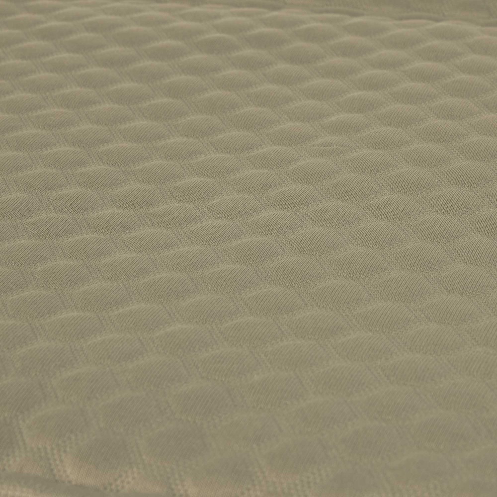 quilted pattern, gepolstertes Gewebe, beige Farbe, strukturierte Oberfläche, Matratzenschonbezug Textur