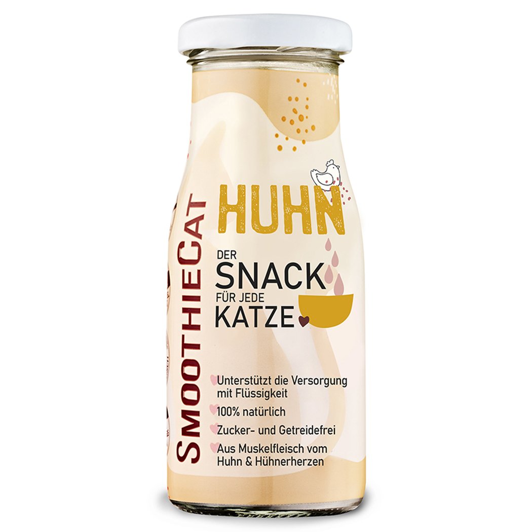 Snacks, Katzensnack, Flüssigsnack, Huhn, Fleischstück