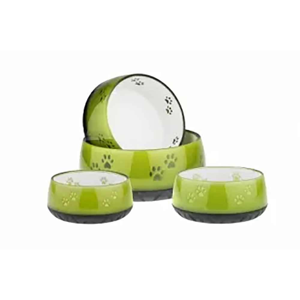 Schüsselset, Futterschale, Katzenspiel/Schüssel, Pet-Glas/Schüsseln, Paw-Print Muster